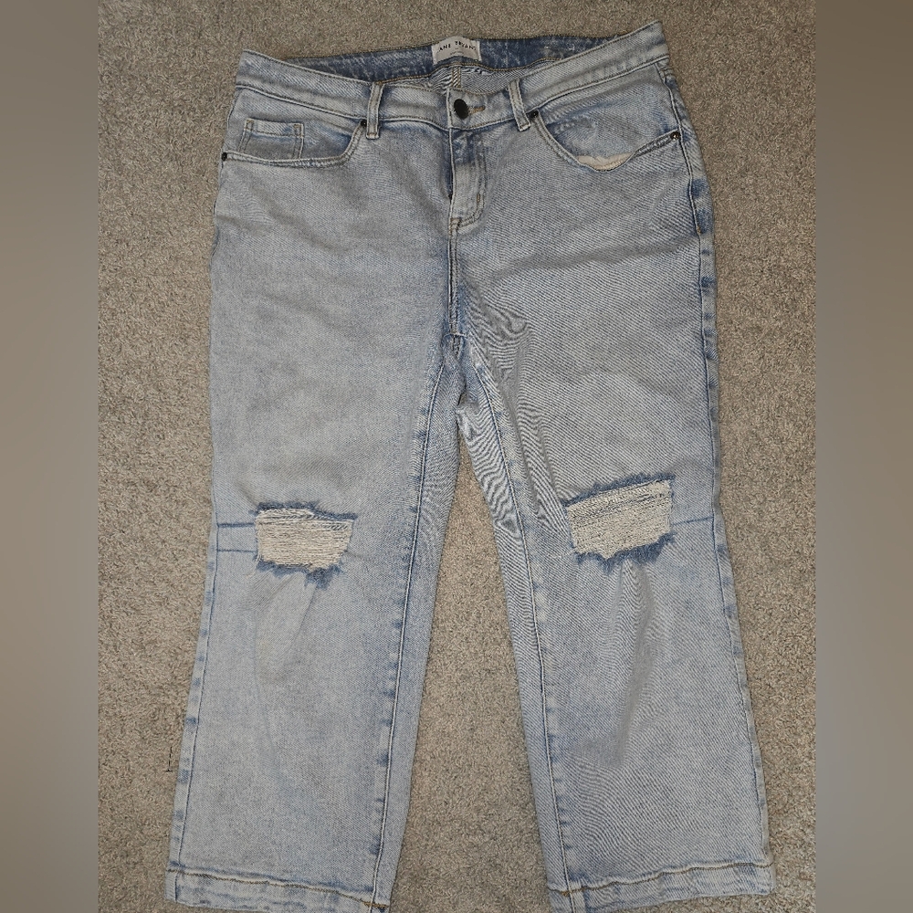 Lane Bryant Size 14 Mid-Rise Straight Crop